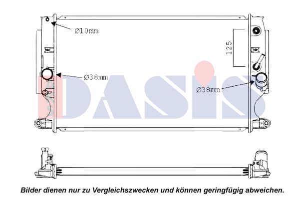 AKS DASIS Radiaator,mootorijahutus 210264N